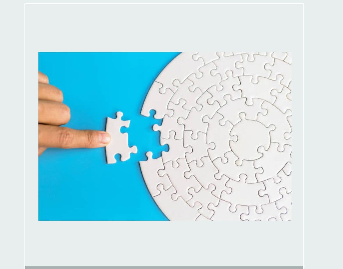 Puzzle piece representing comprehensive modules